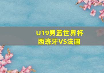 U19男篮世界杯 西班牙VS法国